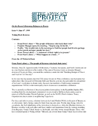 On the Record: Returning Refugees to Bosnia Issue 9: June 8Th, 1999