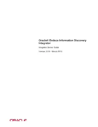 Oracle® Endeca Information Discovery Integrator