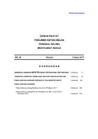 Dewan Rkayat Parlimen Ketiga Belas Penggal Kelima Mesyuarat Kedua