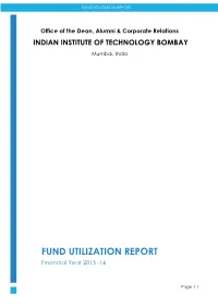 Fund Utilization Report 2015-2016