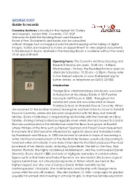 Guide to George Eliot