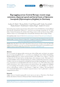 Recent Range Extension, Dispersal Speed and Larval Hosts of Aproceros Leucopoda (Hymenoptera, Argidae) in Germany