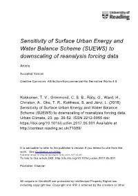 Sensitivity of SUEWS to Temporal and Spatial Resolution of Input Data And