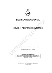01. Uncorrected Transcript of Evidence
