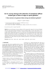 An Hα Survey Aiming at the Detection of Extraplanar Diffuse Ionized Gas in Halos of Edge-On Spiral Galaxies