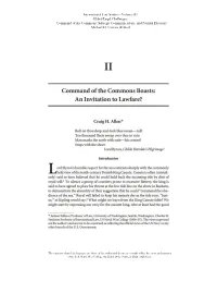 Command of the Commons Boast: an Invitation to Lawfer?