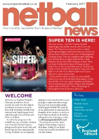 England Netball Store Using #Net10forlife – the for a Recommended Donation of £2 Per Pair