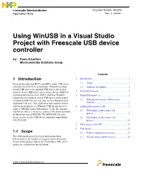 Using Winusb with MCU Integrating USB Device Controller