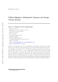 Clifford Algebras, Multipartite Systems and Gauge Theory Gravity