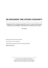 Re-Imagining the Citizen-Conscript