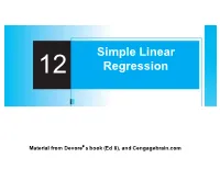 Simple Linear Regression 80 60 Rating 40 20