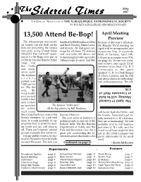 The Sidereal Times May Issue 1997