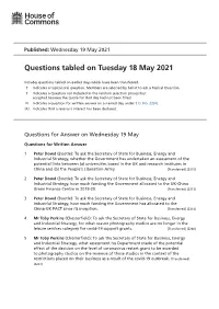 View Questions Tabled on PDF File 0.16 MB