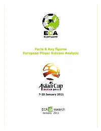 ECA Player Release Analysis 2011 Asian Cup.Pdf