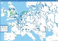 Map of the European Recreational Inland Navigation