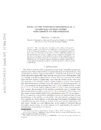 Notes on the Nonlinear Dependence of a Multiscale Coupled System with Respect to the Interface