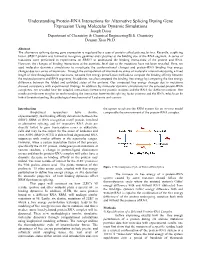 Understanding Protein-RNA Interactions for Alternative Splicing