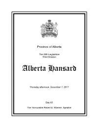 Alberta Hansard