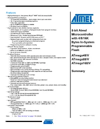 Atmel Atmega48/88/168 Summary