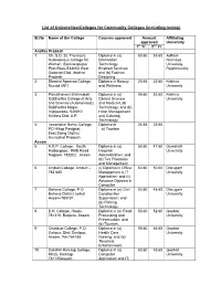 Community Colleges (Including Review)