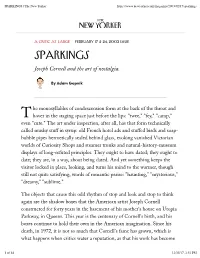 SPARKINGS | the New Yorker