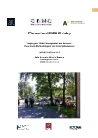 2Ème Journée D'études Du Groupe