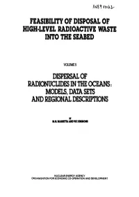 Feasibility of Disposal of High-Level Radioactive Waste Into the Seabed