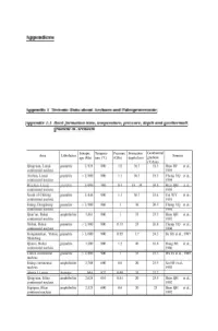 ~Ppendix 1 Tectonic Dataabout Archaen Andpaleoproterozoic