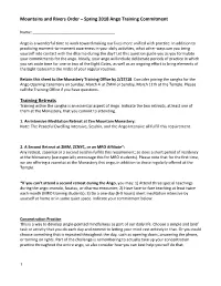 Spring 2018 Ango Training Commitment Training Retreats