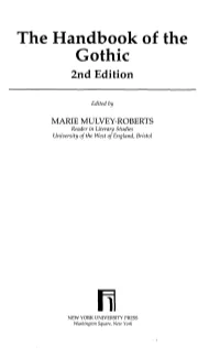 The Handbook of the Gothic 2Nd Edition