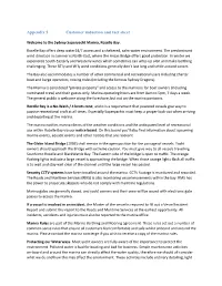 Appendix 5 Customer Induction and Fact Sheet