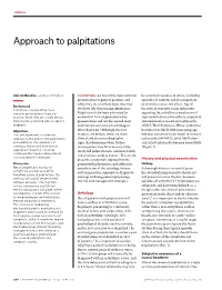 Approach to Palpitations