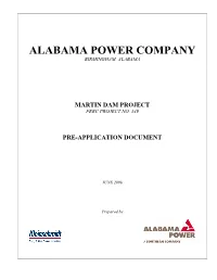 Martin Dam Project Ferc Project No