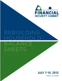 2013 Financial Security Summit Briefing Book