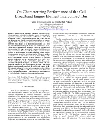 On Characterizing Performance of the Cell Broadband Engine Element Interconnect Bus