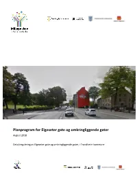 Planprogram for Elgeseter Gate Og Omkringliggende Gater August 2018