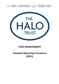 Task Management SOP Document Number: SOP01IED Prepared By: Nick Torbet Reviewed By: Artios Ltd Version and Date: V.311 Jun 19