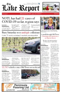 The Lake Report Released the Total Case Were Still Active