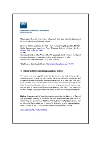 Genetic Variants in ERAP1 and ERAP2 Associated with Immune-Mediated Diseases Inﬂuence Protein Expression and the Isoform Proﬁle