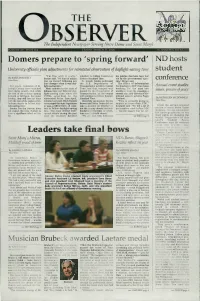 'Spring Forward' Leaders Take Final Bows