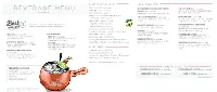 Beverage Menu Beve