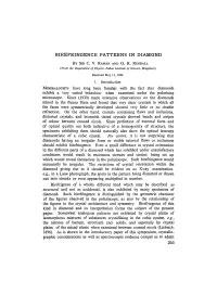 Birefringence Patterns in Diamond