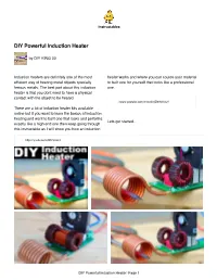 DIY Powerful Induction Heater