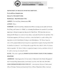[Docket No. FDA-2020-N-1058] Keith Komar