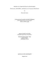 Food Access, Affordability, and Quality in a Paraguayan Food Desert by Meredit
