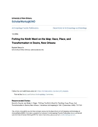 Putting the Ninth Ward on the Map: Race, Place, and Transformation in Desire, New Orleans