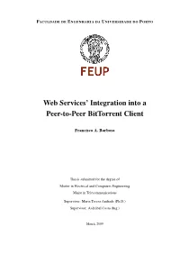 Web Services' Integration Into a Peer-To-Peer Bittorrent Client