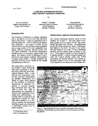 A New Hail Suppression Project Using Aircraft