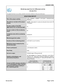 MONITORING REPORT Title Of