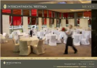 Finger Food | Roll in Buffet | Breaks | Buffets | 4 Course Menus | Beverages